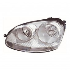 Volkswagen Golf 2006-2010 Chrome Inner Halogen Head Lamp Unit Passenger Side